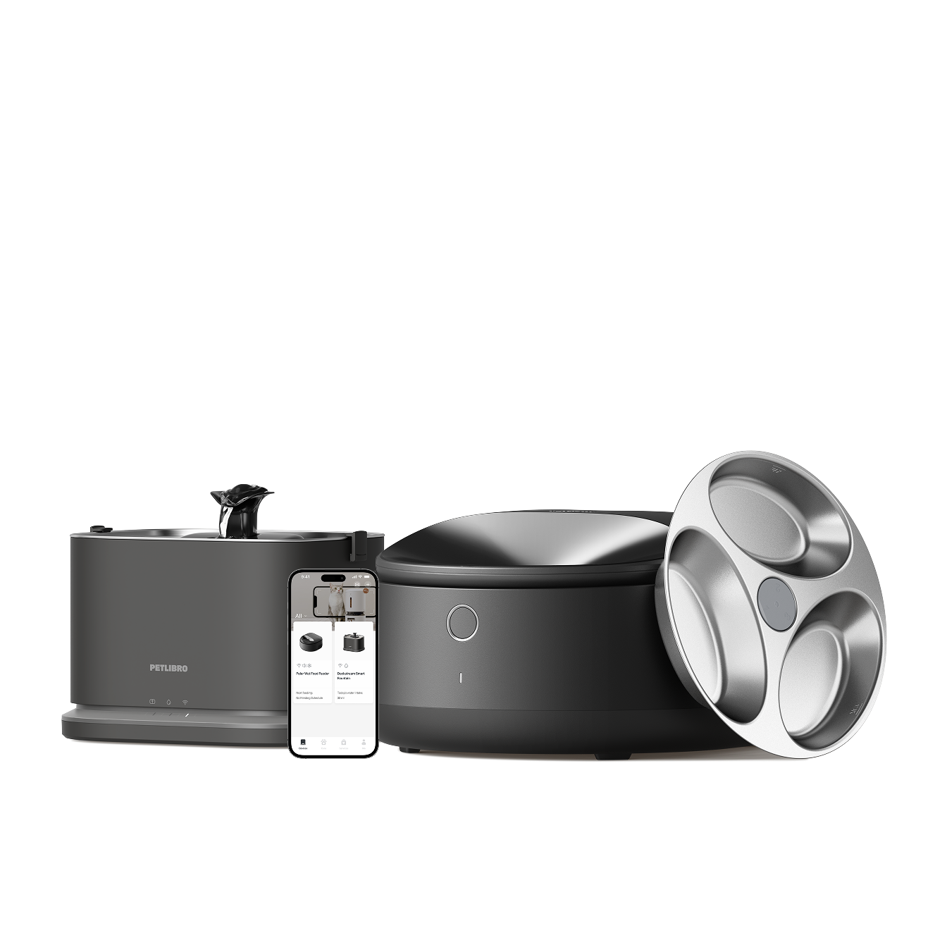 Polar Wet Food Feeder & Dockstream 2 Fountain